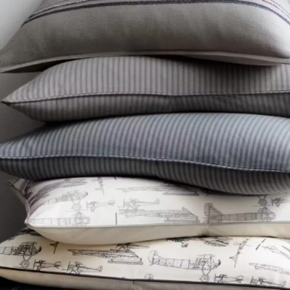 Restoration Hardware OVERDYED HENLEY STRIPE Bedding Set